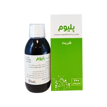 شربت پلیوم با طعم توت فرنگی 200 میلی لیتر بهشاد دارو